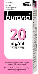 BURANA oraalisuspensio 20 mg/ml 200 ml