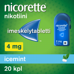 NICORETTE ICEMINT 4 mg imeskelytabl 20 kpl