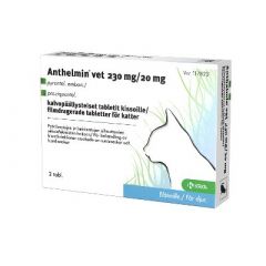 ANTHELMIN VET 230/20 mg tabl, kalvopääll 2 fol